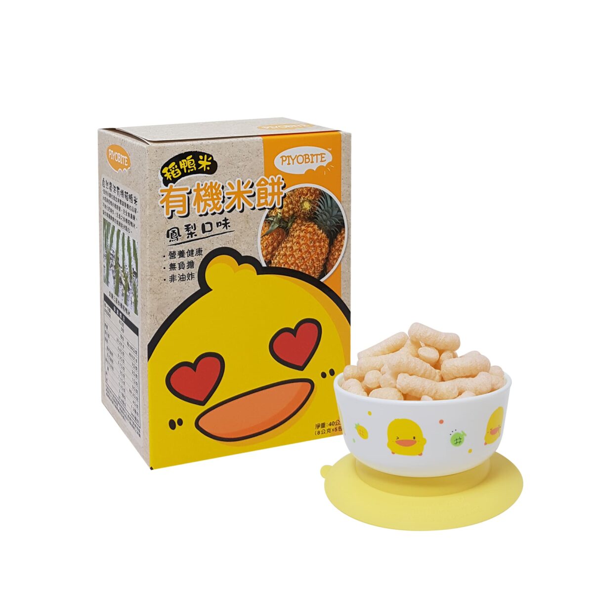 PIYOBITE有機米餅(鳳梨口味)：圖片 1