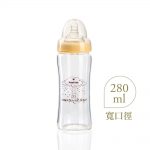 寬口徑葫蘆玻璃奶瓶280ml